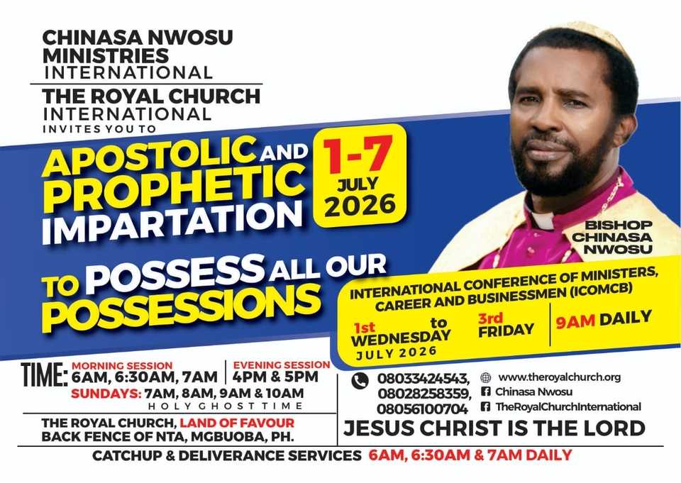 Apostolic and prophetic impartation theme to possess all our possessions